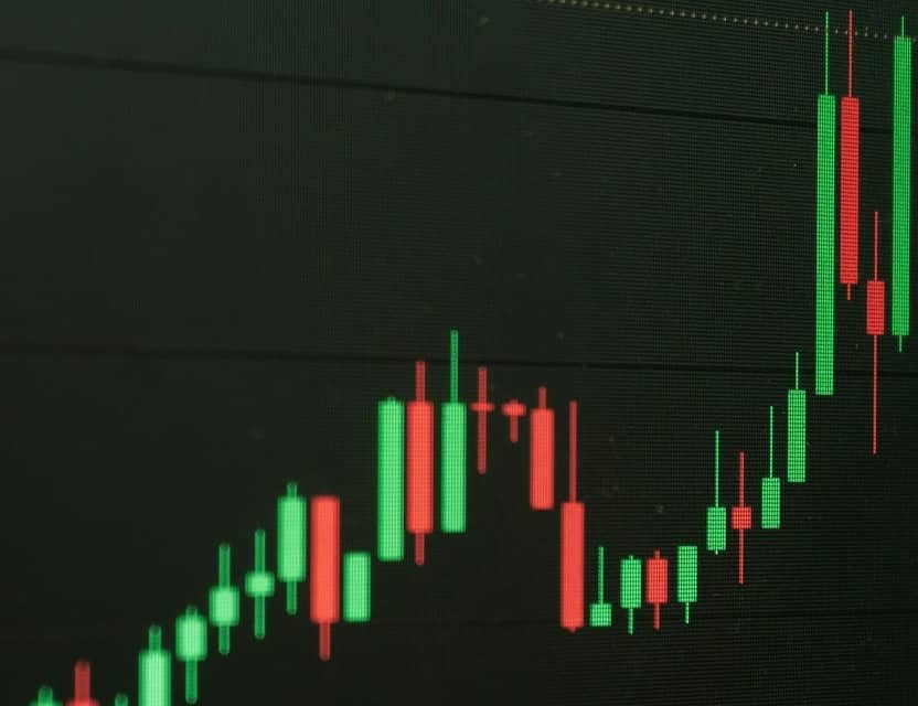 A positive trend investment chart