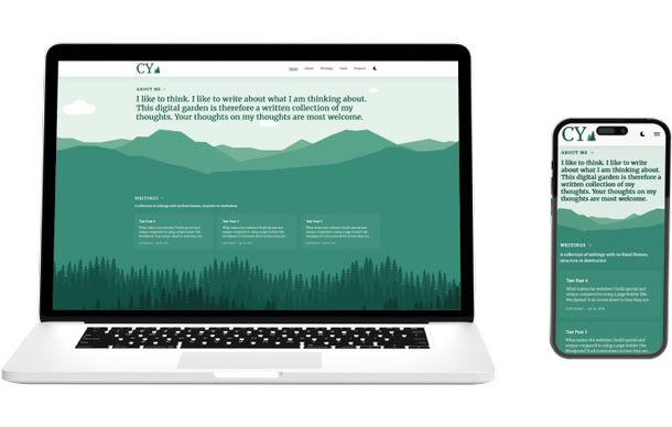 A computer screen showing a website preview